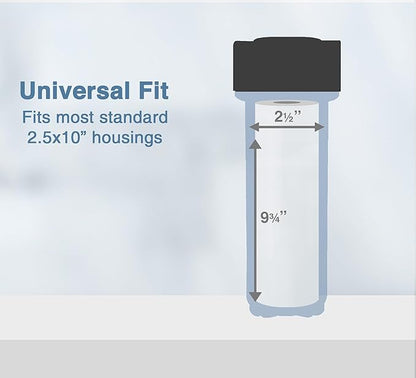 Sediment Water Filter Melt Blown Polypropylene10x2.5 Standard 10 Micron 25 Pack
