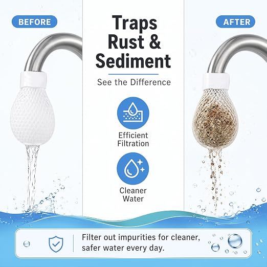 100PCS High Density Faucet Filter, Faucet Splash-Proof Cotton Bag Set, Universal Anti-Splash Water Filter with Sediment Barrier Layer, Fine Fiber Mesh, for All Types of Faucets