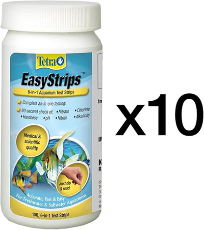 Tetra 1000 Count EasyStrips 6-in-1 Test Strips (Pack of 10)