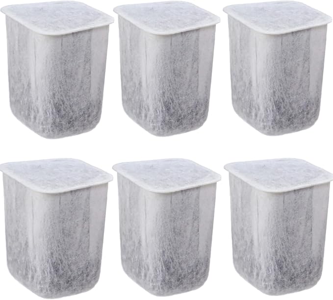 Green Piece® Filter Pods for Countertop Water Distiller – 6 Pack (12-Month Supply) Coconut Shell Activated Carbon – Removes Chlorine, VOCs & Odors – Long-Lasting Distiller Filter Replacement