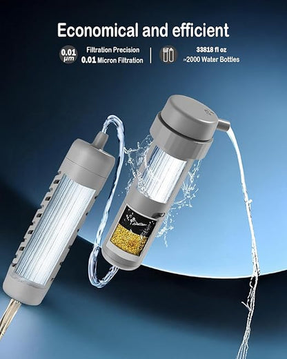 Pre-Filter Replacement Set for the BKLES BK2000 or BK3000 Electric Portable Camping Water Filter - Silver Color