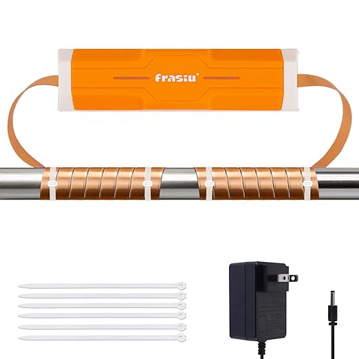Electronic Water Descaler System, Salt-Free Whole House Water Softener Alternative, Prevents Limescale in Pipes & Appliances, Easy Install for Copper PVC PEX Pipes, IP65 Waterproof