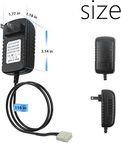 for Soft Water Supply Clack Part V3186-06, 15V DC Water Softener Transformer for Manufactured 2017 or Later Power Cord