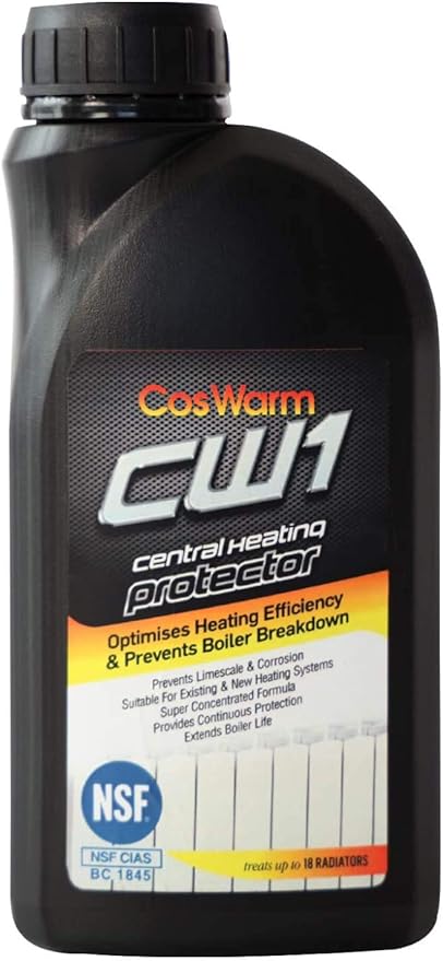 CW1 Central Heating Inhibitor & Protector | Treats Up to 18 Radiators | Boiler Water Chemicals | Prevents Rust, Corrosion & Scale in Boilers, Hot Water Systems & Hydronic Heating Systems