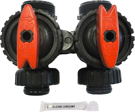 Clack Water Softener/Filter Bypass Valve - V3006 - bundle with silicone lubricant for o-rings - Fits 3M Aqua-pure and other brands