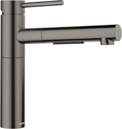 Blanco 527562 Alta II Low Arc Pull-Out Kitchen Faucet - 1.5 GPM - Satin Dark Steel