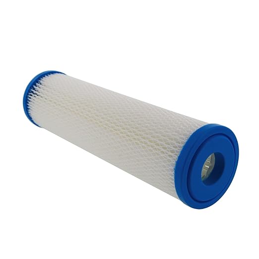 Hydronix SPC-25-1001 Universal Whole House Sediment Pleated Water Filter, Washable and Reusable, 2.5" x 10" - 1 Micron