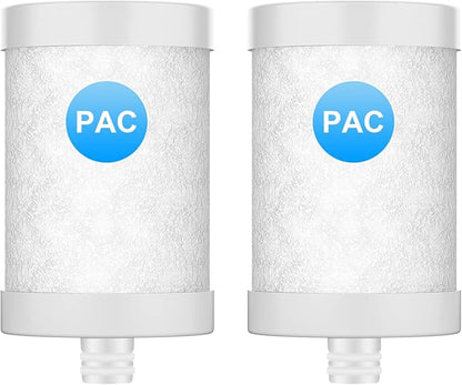WINGSOL Replacement Filter Cartridge for Faucet Filter Compatibel with: WS-FM001-PAC/5in1/PC/CRM/(LED), WS-FM002-PAC/(LED), Carbon Fiber, 2 Pack