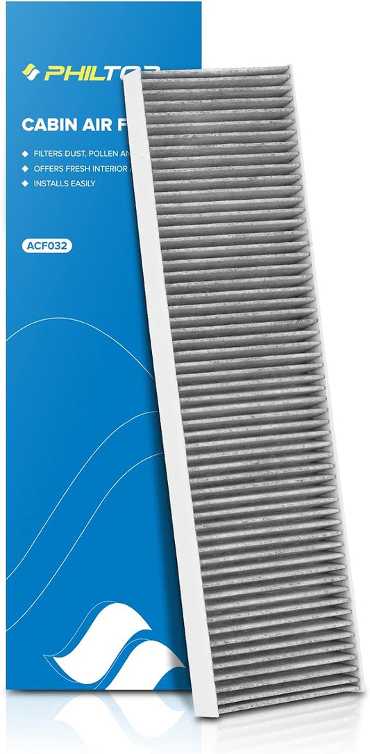 PHILTOP HEPA Cabin Air Filter w/Activated Carbon, Compatible with CF10733 Mini Cooper 2007-2015, Cooper Countryman 2011-2016, Cooper Paceman 2013-2016, Carbon Filter Up Dust Pollen Odor
