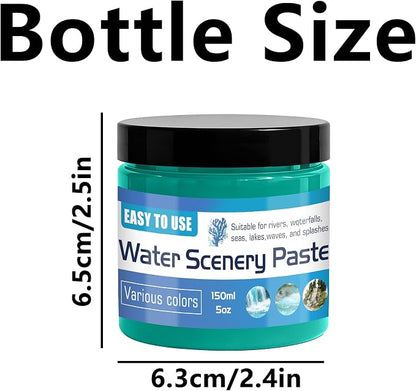 150ml Water Scenery Paster, Paint Mediums & Additives, Water Effect Paste, Suitable For Rivers, Oceans, Lakes, Static Scenes - Model For Aquariums (Lake Color)