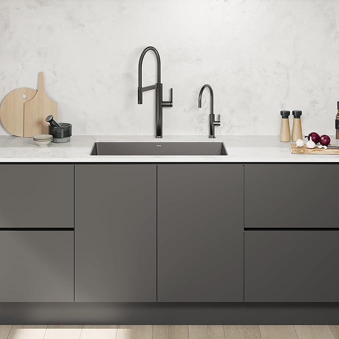 Blanco 527475 Culina II Pull-Down Semi-Pro Kitchen Faucet - 1.5 GPM - Satin Dark Steel