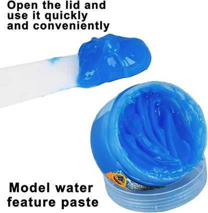 50ml Water Scenery Paster, Paint Mediums & Additives, Water Effect Paste, Suitable For Rivers, Oceans, Lakes, Static Scenes - Model For Aquariums (Dark Blue)