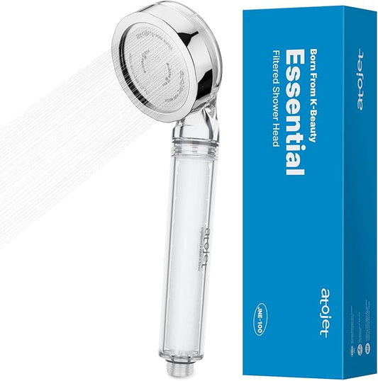 Essential Everyday Shower Ritual Elevating Korea’s Beauty Legacy – High-Purity Sediment Filters for Softer Skin & Smoother Hair | Carbon Composite Filter | Single Showerhead (JNE100-SNG-1)