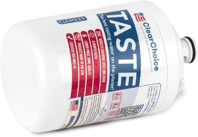 Clear Choice Taste Filter Replacement for Maytag UKF7003 FILTER7 Filter Compatible with EFF-6014A HDX-FMM-1 FMM-1 MYRF-100 Refrigerator Water Filter, NSF/ANSI 42, Box of 2, Made in the USA