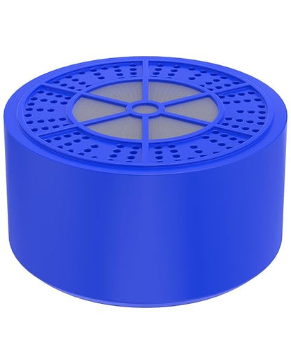 Bathtub Water Filter Replacement Cartridge, Multi-Stage Filtration Removes 99% Chlorine & Heavy Metals, for Solid Stainless Steel Bath Filter,Blue