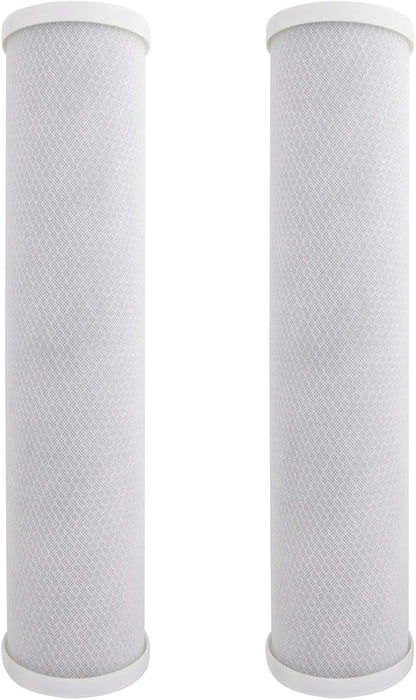 Tier1 5 Micron 20 x 4.5 Water Filter | Radial Flow Granular Activated Carbon Whole House Cartridge | Replacement for Pentek EP-20BB, 155583-43, CB-45-2005 | 4.5 x 20 Water Filter (2-Pack)