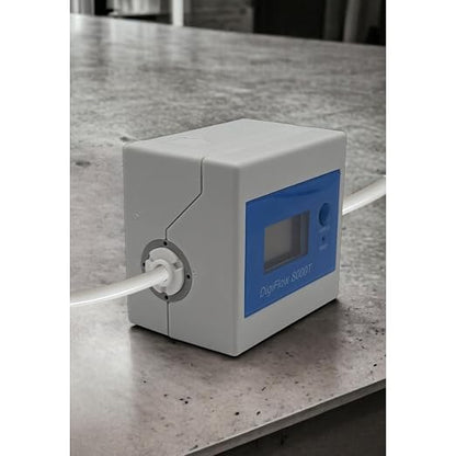 Savant DigiFlow 8000T Flow Meter with 1/4" Quick Fitting | LCD Display, Gallon Liter Counter, Countdown Reminder, Filter Change Alert, Auto Memory