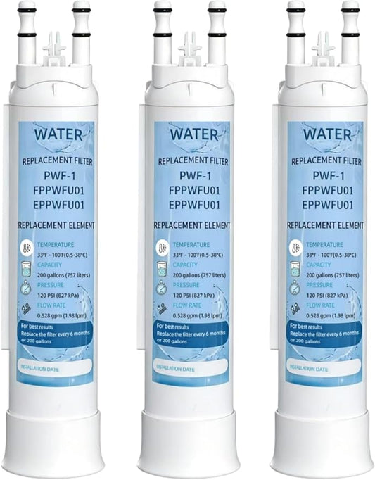 Replacement Compatible with FPPWFUOI Pure PWF-l White, 3 Count (Pack of 1)