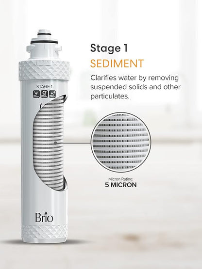 Brio 2 Stage Water Cooler Filter Replacement Kit - for Models with "UVF2" - 1500 Gallons
