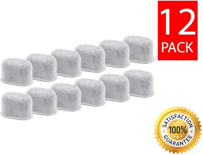 Keurig Compatible Replacement Charcoal Water Filter Cartridges - Designed for Keurig Classic 1.0 and 2.0 Coffee Makers Machines (12 Pack)