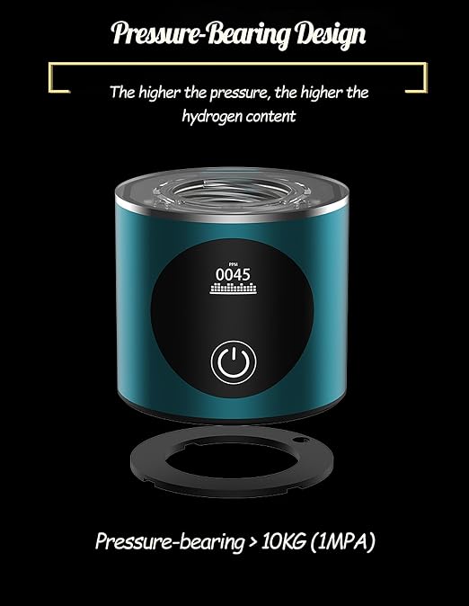 Hydrogen Water Bottle Generator, Outdoor Portable Hydrogen Rich Health Cup, Rechargeable Hydrogen Bottle, Hydrogen Water Ionizer Machine for Home Office Exercise Travel