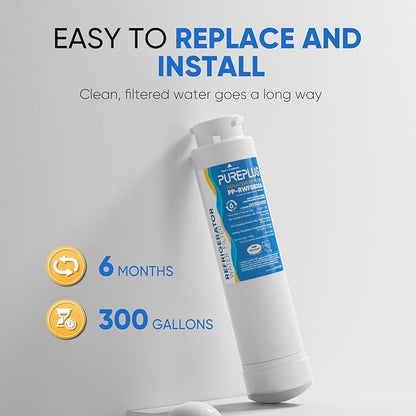 PUREPLUS Refrigerator Water Filter, Compatible with Frigidaire EPTWFU01, EWF02, Pure Source Ultra II, 3Pack