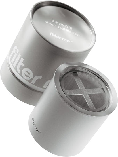 Filter Me IRL Shower Head Filter Replacement Cartridge - Removes Chlorine, Heavy Metals & Harmful Chemicals - Reduces Hair Loss, Acne, Frizz & Breakouts - Improves Skin Texture | 90-Day Supply