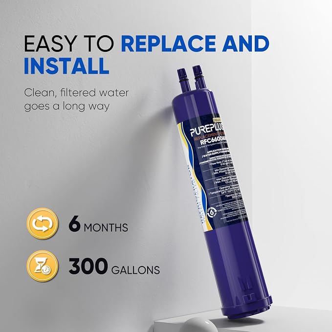 PUREPLUS Compatible with 4396841, 4396710, Everydrop® Filter 3, EDR3RXD1, 46-9083, 46-9030, 9030, 9083, Refrigerator Water Deluxe Filter, 2Pack