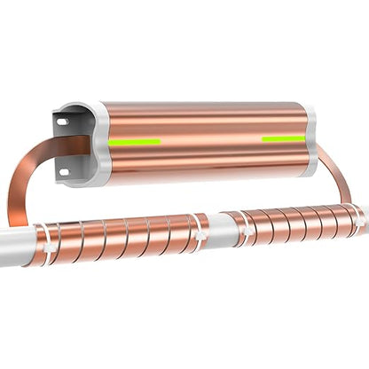 Electronic Water Descaler System for Whole House, Salt-Free Water Softener - Compatible with Most Pipes, Prevents Limescale Build-Up, Easy Install & Maintenance-Free