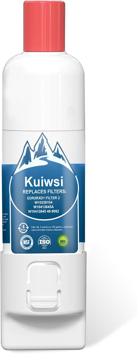 KAD2RXD1 Water Filter 2 Replacement for KitchenAid KRFF577KPS02, KRMF536RPS01, KRQC736RPS, KRMF706ESS01, KRFC704FPS, KRMF706EBS01, KRFF507HPS02, KRFC604FSS, KRMF606ESS, 1 Pack