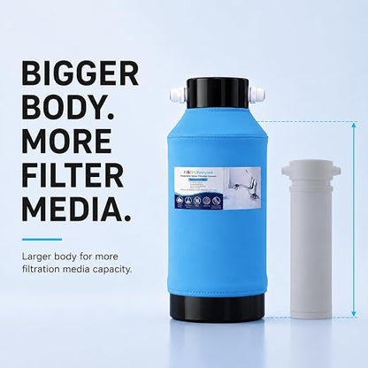 H&G Lifestyles Under Sink Water Filter System 300,000 Gallons | Reduces PFAS, PFOA/PFOS, Lead, Chlorine, Bad Taste & Odor,with NSF 42/53 KDF GAC,with 3/8" Quick Connection Easy Installation