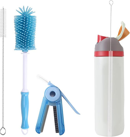 UXIETIN 3 Pack Water Bottle Cleaner Kit for owala 24oz/32oz/40oz,owala Brush and Straw Cleaner, Straw Cleaner Compatible with owala Water Bottle,owala Accessories