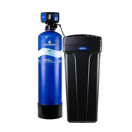 Aquasana SimplySoft® 40,000 Grain Water Softener - Whole House Hard Water Reduction - Base Tank & Cabinet System WH-SF40-BASE