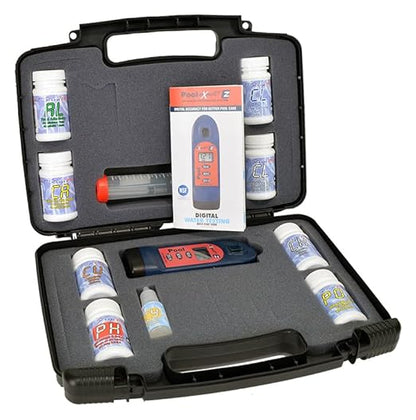 ITS 486201-KM Pool Exact EZ Photometer Master Pool Test Kit | 10 Parameters - F/C/T Chlorine, pH, Alkalinity, Calcium, Cyanuric, Copper, Salt, & Phosphate | 25 Tests All Parameters | NSF Certified