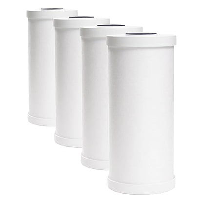 GE FXHTC Whole House Water Filter,Replacement for Water Filtration System,NSF Certified: Reduces Chlorine, Sediment, Rust,Other Impurities,Replace Every 3 Months for Best Results,1 Filter (Pack of 4)