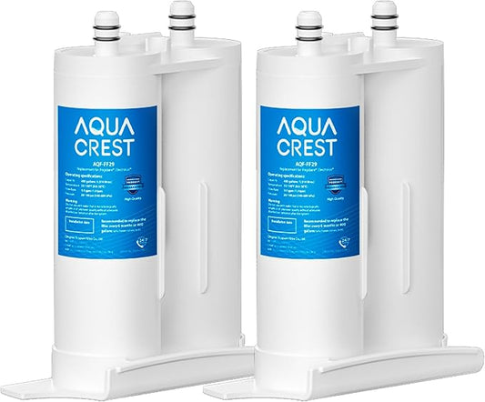 AQUA CREST AQF-FF29 Replacement for Frigidaire® WF2CB® Water Filter, 2 Pack | Frigidaire® & Electrolux® Refrigerator Water Filter, replacement for PureSource2®, NGFC 2000, FC100, Kenmore 9916