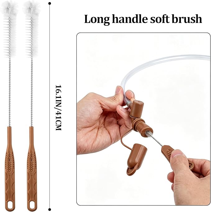 Patelai 8 in 1 Hydration Bladder Cleaning Kit Includes 3 Different Brushes and Drying Collapsible Bladder Frame, Water Reservoir Backpack Cleaning Kit