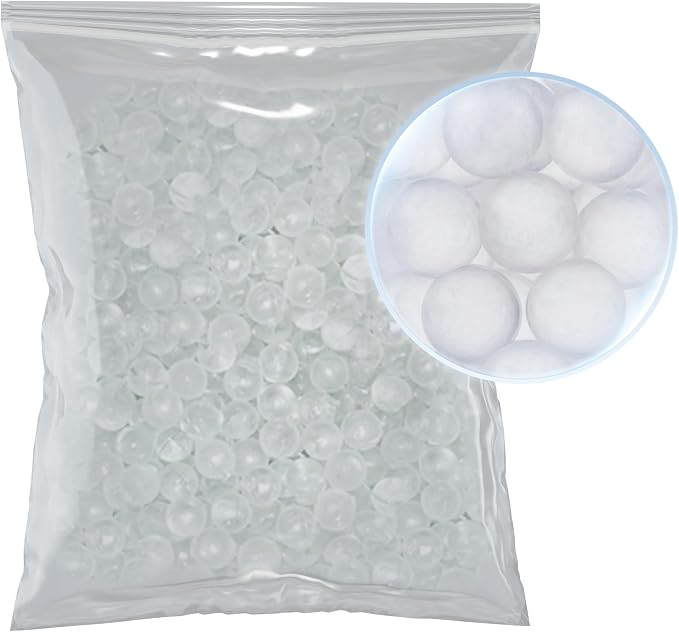Max Water Anti-Scale Siliphos Crystals (1 LB), Slow-Dissolving Polyphosphate Beads, Anti-Scale Filter Media for Refillable Water Filters, Prevents Scale, Corrosion & Iron Stains