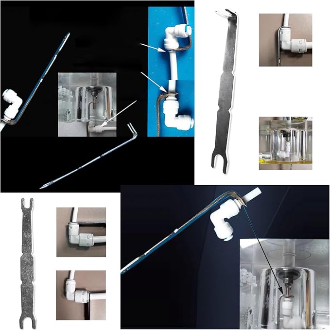5 Pack Water Filter Quick Connect Removal Tool Joint Connector Adapter Fittings Spanner Wrench for 1/4" 3/8" Push-In Tube Reverse Osmosis Water Purifier Countertop RO Filtration System Install