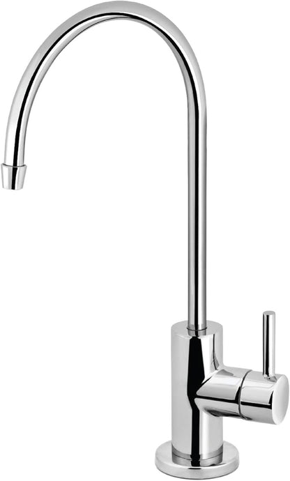Express Water Modern Chrome Water Filter Faucet – Drinking Water Faucet – Reverse Osmosis Filtration System and Kitchen Sink Beverage Faucet – Simple 3-Piece Easy Install Faucet