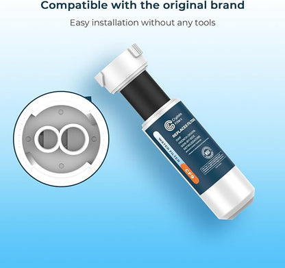 Crystala Filters XWF Water Filter, Compatible with GE XWF Refrigerator Water Filter, 3 Pack (Not XWFE)