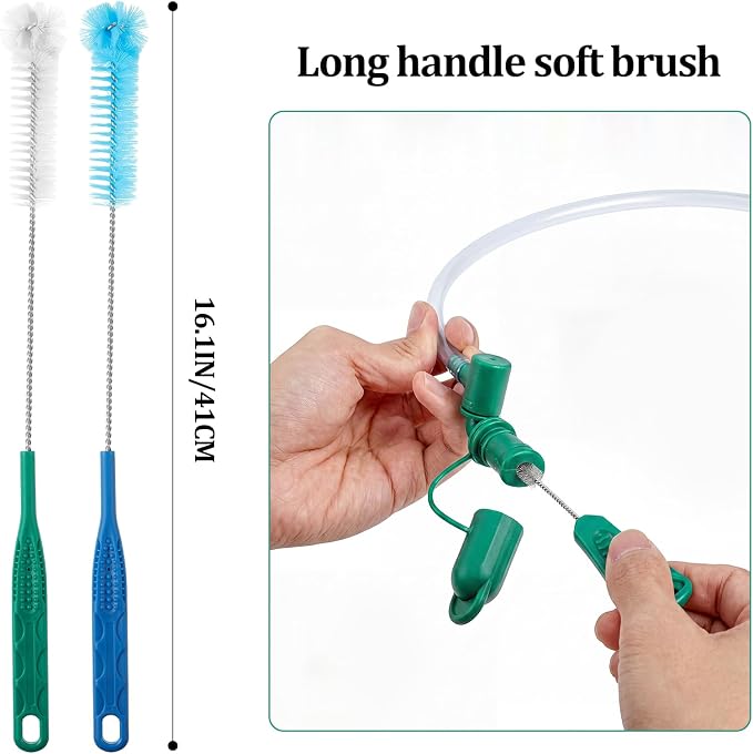 Patelai 8 in 1 Hydration Bladder Cleaning Kit Includes 3 Different Brushes and Drying Collapsible Bladder Frame, Water Reservoir Backpack Cleaning Kit