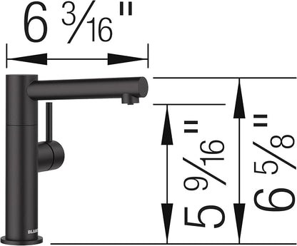Blanco 527565 Alta II Beverage Faucet with Optional Filtration System - 1.5 GPM - Matte Black