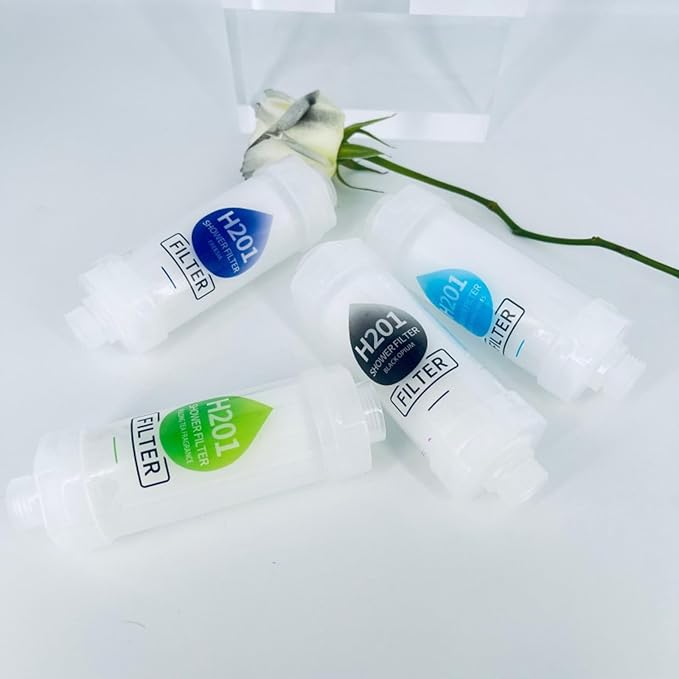 Shower Head Filter Bathroom Accessories for Hard Water Filter Vitamin C Replacement Cartridge Remove Chlorine Fluoride Heavy Metals Improves Skin Condition Protects Hair Yulong Tea Scent