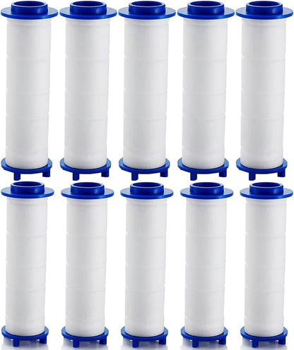 10/20 Pcs Ion Drops Shower Head Filters, Showerhead Filters, PP Cotton Replacement Cartridge, Suitable for Various Specifications of Shower Heads (A10*pc, 2.75 * 0.94 In)