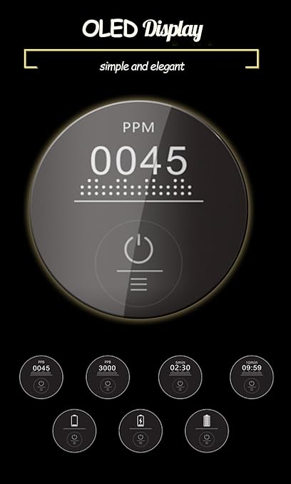 Hydrogen Water Bottle Generator, Outdoor Portable Hydrogen Rich Health Cup, Rechargeable Hydrogen Bottle, Hydrogen Water Ionizer Machine for Home Office Exercise Travel