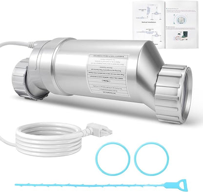 Salt Cell T-5 Upgrade Replacement Fit for Hayward W3T-Cell-5 AquaRite AquaTrol & More, Up to 20,000 Gallons Pool Salt Turbo Cell Chlorinator Generator