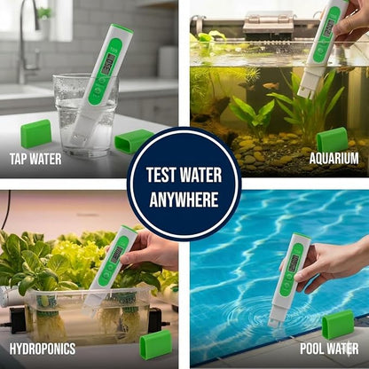 Green Piece® 12 Pack Water Distiller Filters with TDS Meter | Activated Charcoal Carbon Sachets, Made in USA, Compatible with Megahome & Countertop Distillers