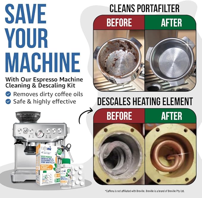 Caffenu Cleaning & Descaling Kit Compatible with Breville Espresso Machines