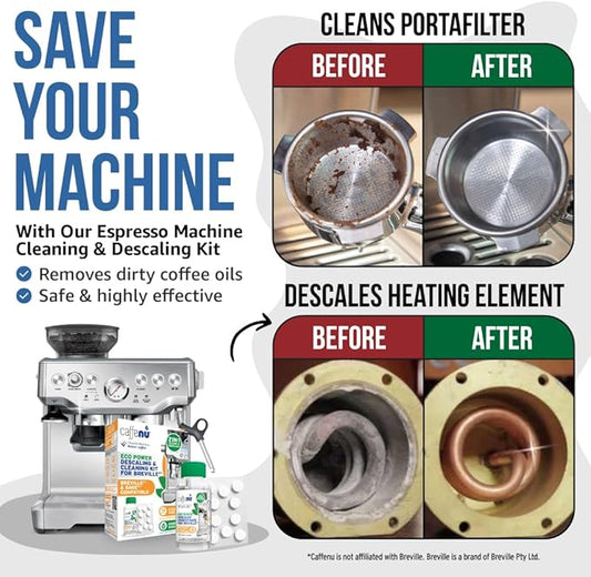 Caffenu Cleaning & Descaling Kit Compatible with Breville Espresso Machines